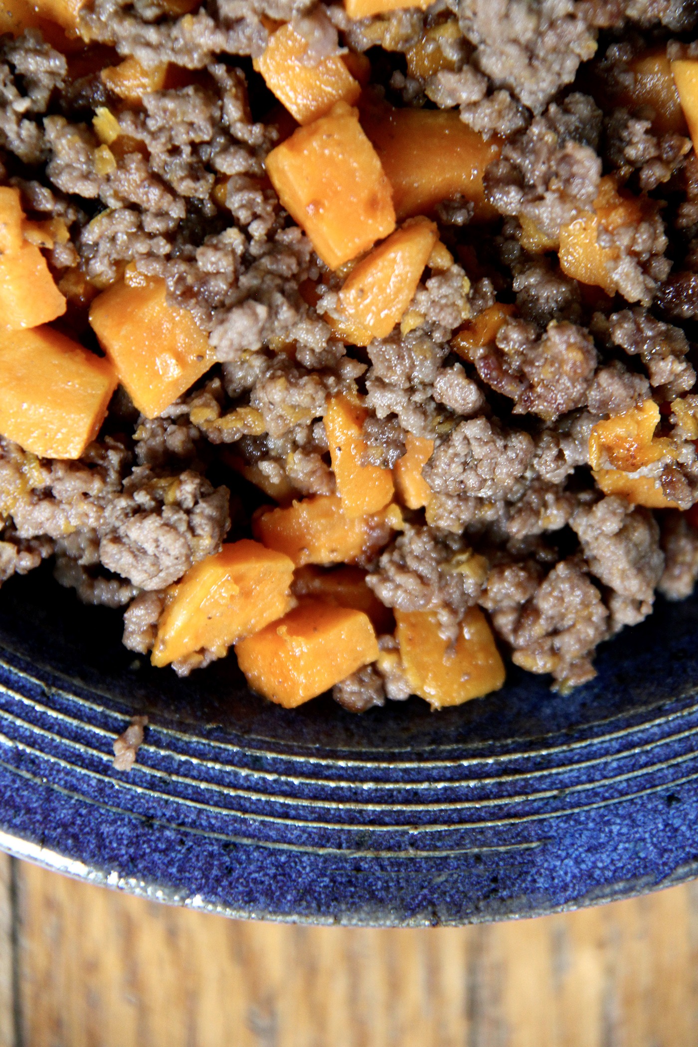 Sweet Potato Beef Hash | just the recipes, please