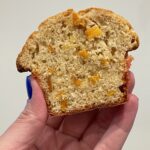 Perfect for breakfast, lunch, or snacks, these small batch dairy free dried mango muffins are packed with flavor and mango bits. | just the recipes, please