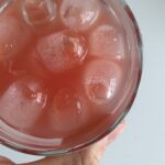 Glass of watermelon limeade